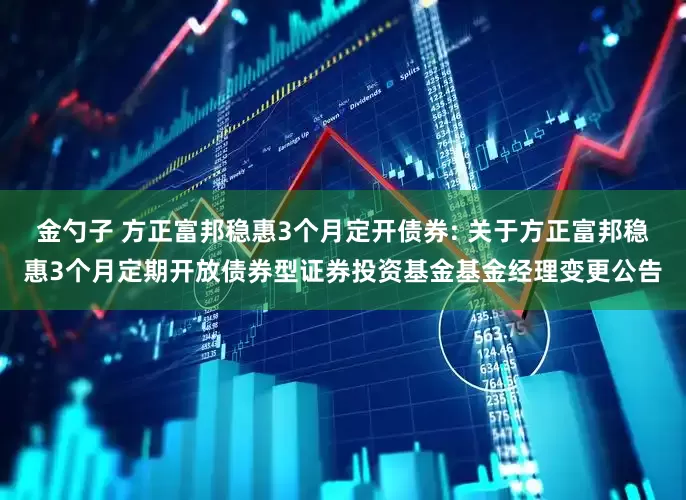 金勺子 方正富邦稳惠3个月定开债券: 关于方正富邦稳惠3个月定期开放债券型证券投资基金基金经理变更公告